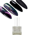modelones Nail Strengthener and Growth Blue Black Nail Polish Gel Nail Repair for Damaged Nails Strengthening Polish Ridge Filler for Nails 15ml for Nail Art