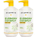 Alaffia Everyday Coconut Conditioner 2-Pack ? Moisturizing Coconut Oil & Ginger Extract, Normal to Dry Hair, Curly Styles, 32 Oz Ea