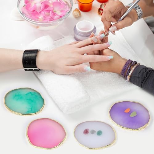 4 Pack Nail Art Resin Palette - Polish Mixing Plate