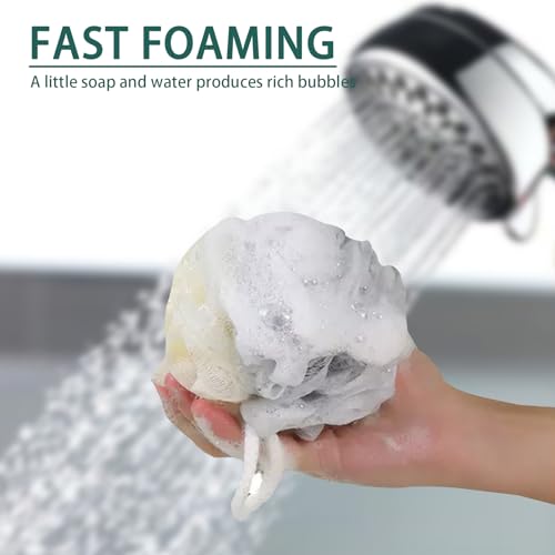 24 Pack Travel Loofah, Individually Wrapped Small Loofah Shower Pouf, 4 inch Mini Bath Sponges for Shower, Multicolor