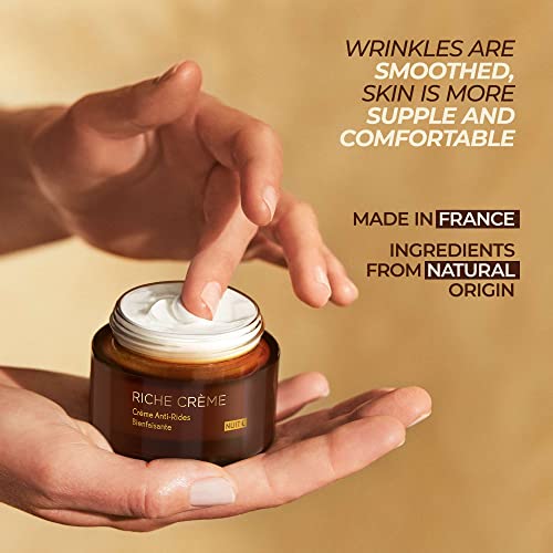 Yves Rocher Comforting Anti-Wrinkle Riche Cr?me (Night) | Soften & Smooth Skin | 1.7 fl oz