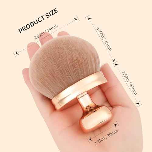 docolor Extra Large Body Makeup Brush For Self Tanner, 3 Inch Width Self Tanning Blend Brush, Soft synthetic hair, Powder, Foundation, Blusher, Bronzer, Face and Body Brush Gift box