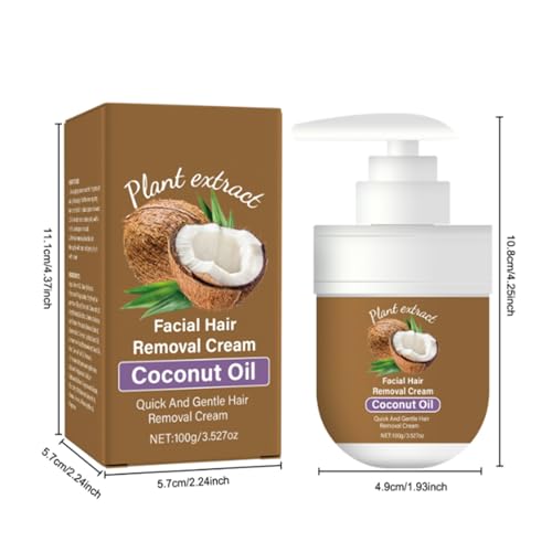 Coconut Hair Removal Cream for Women - Gentle & Effective Formula