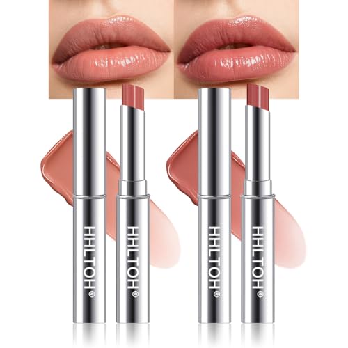 HHLTOH Honey Nude & Nude Tinted Lip Balm Duo - Hydrating Lip Oil Stick