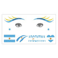 Argentina Flag Temporary Tattoos - 2026 World Cup Face Decals