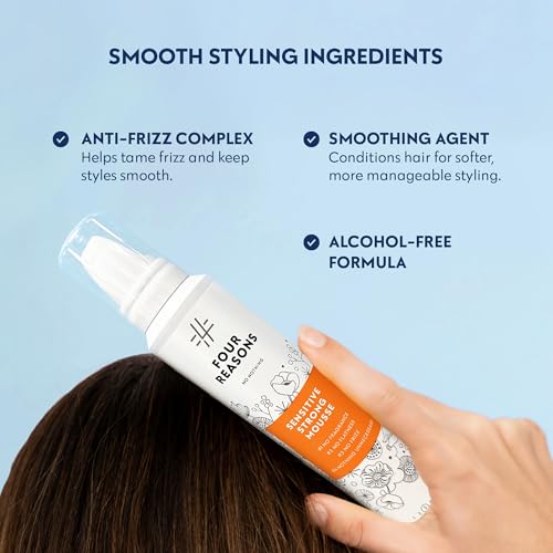 Strong Hold Mousse for Fine & Curly Hair, Fragrance-Free, 6.8oz