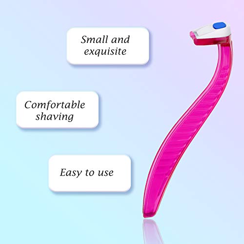 12 Disposable Bikini Razors for Women - Precise Trimmer with Protective Cap