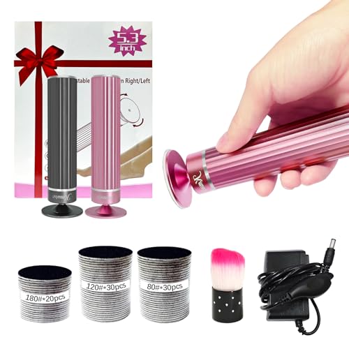 Electric Foot Callus Remover with 80 Sandpaper Discs & Brush
