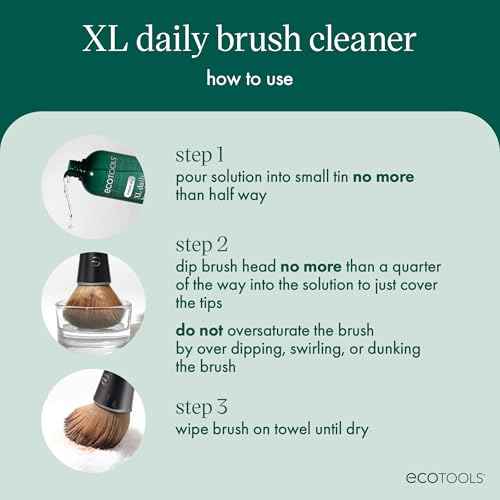 EcoTools XL Daily Brush Cleaner, Makeup Brush Spray Refill, Quick Dry Cleaning Solution For Beauty Tools, Fragrance Free, Extra Large Size, Cruelty-Free & Vegan, 16 fl oz./473 ml. Bottle