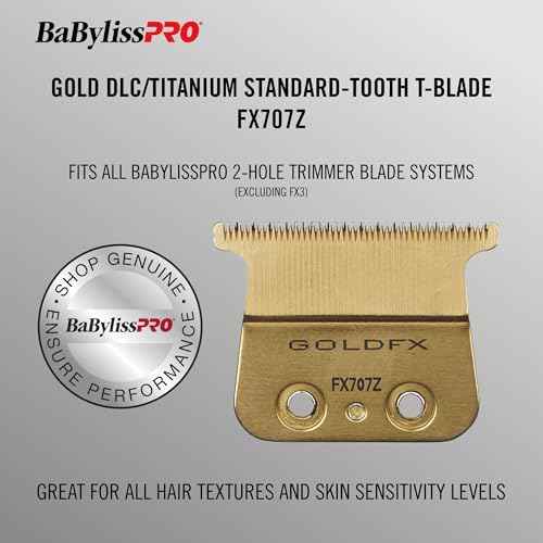 Replacement Blades, Standard and Fine-Tooth T-Blades for Outlining Hair Trimmers (FX787, FX799) and LoPROFX Trimmers (FX726, FX729)