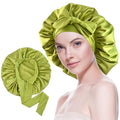 Silk Bonnet for Sleeping Women with Elastic Tie Band