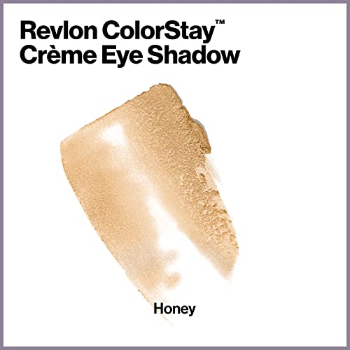REVLON Colorstay Creme Eye Shadow, Longwear Blendable Matte or Shimmer Eye Makeup with Applicator Brush in Gold, Honey (725) (Pack of 2)