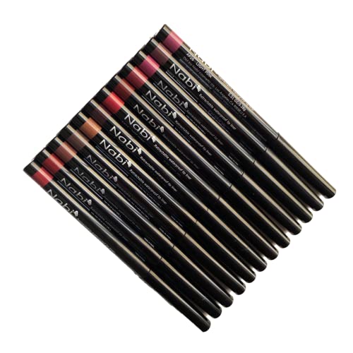 Beauty Spot 12-Color Retractable Waterproof Lip Liner Set