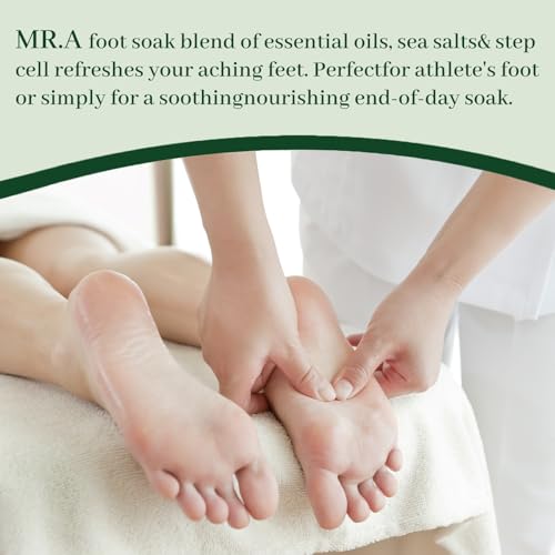 MR.A Epsom Salt Foot Soak with Tea Tree & Lavender Oils - Spa Pedicure for Calluses & Odor