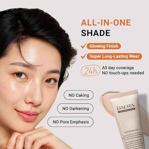 DAERA Kang Shining Korean BB cream, 5-in-1 Self Adjusting BB Tinted Moisturizer Cream (1 Color, Neutral), Glowing Skin Natural Makeup, Buildable Coverage, Lightweight, 0.13 Fl Oz£¬2-Pack
