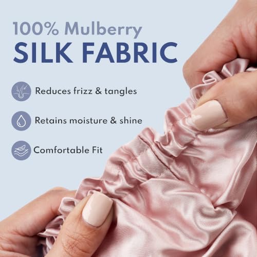 BLISSY Silk Bonnet for Sleeping - 100% Mulberry Silk