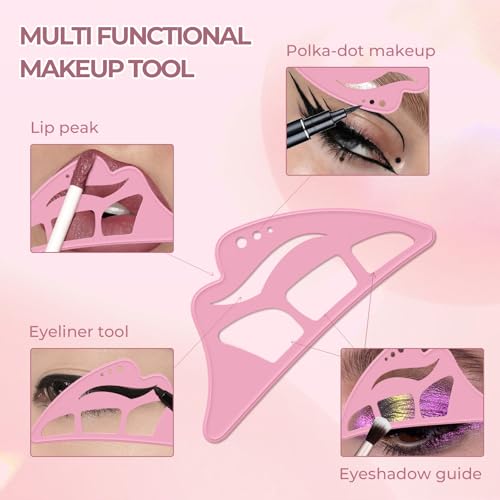 DAGEDA Eyeliner Stencils Silicone - 2Pc Eyebrow & Eye Makeup Tool