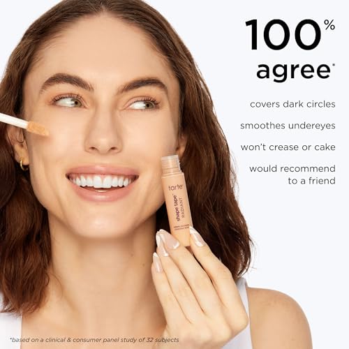 tarte shape tape radiant concealer ? Medium-Coverage, Radiant Finish for Under Eye Concealer for Dark Circles, Fine Lines, Redness & Discoloration, Hydrating, Vegan, Cruelty Free