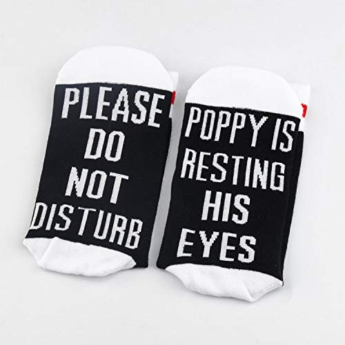 TSOTMO 2 Pairs Novelty Socks - Please Do Not Disturb Poppy