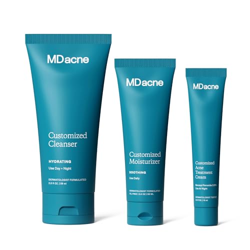 MDacne 3-Step Acne Treatment Kit with Benzoyl Peroxide