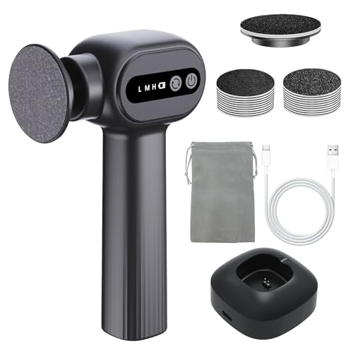 Rechargeable Electric Callus Remover for Feet - Replaceable Sandpaper Professional Foot Grinder 6 Speeds Adjustable Foot Sander, Cordless Electric Foot File Pedicure Tools for Dead Skin, Cracked Heels