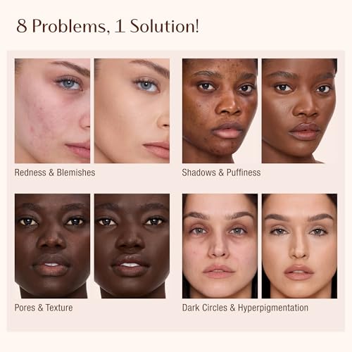 Charlotte Tilbury AIRbrush Flawless Blur Concealer - Longwear Concealer for Dark Circles, Blemishes, Redness & More - Hydrating, Crease-Proof & Full Coverage with a Natural Matte Finish