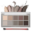 Erinde 10-Color Matte Eyeshadow Palette - Cement Neutral