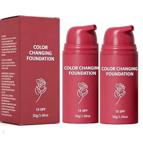 YAMVXIC Korean Color Changing Foundation for All Skin Tones - Hydrating, Long-Lasting, Medium to Full Coverage