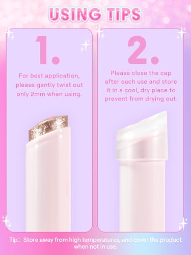 SHEGLAM Crystal Jelly Glaze Stick - Satin Suede Eyeshadow & Highlighter