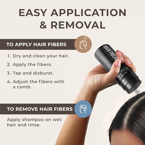 Keratin Hair Fibers for Thinning Hair - Medium Brown 15g