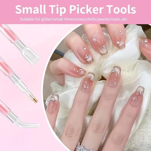 Rhinestone Art Tool Kit - 2 Wax Pens, 12 Tips & 2 Tweezers
