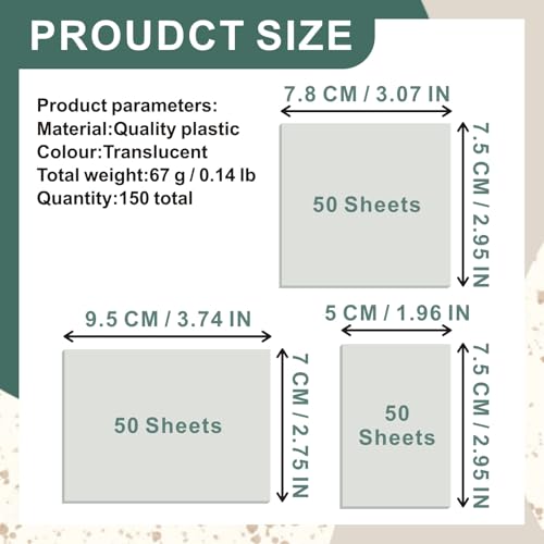 Disposable Nail Polish Mixing Papers, 150 Sheets