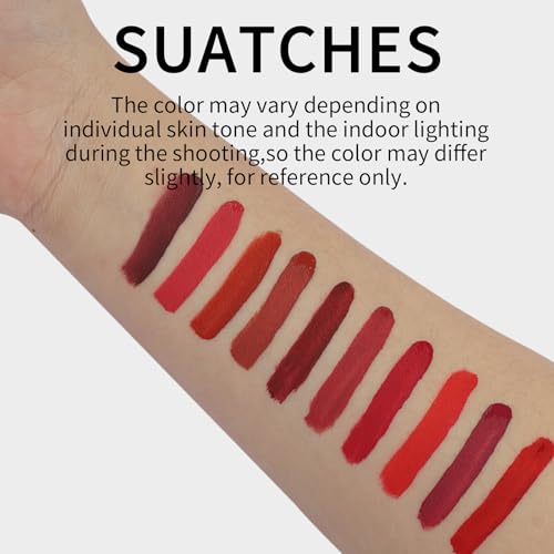O'CHEAL 10Pc Matte Liquid Lipstick Set - Waterproof