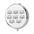 KEYCHIN K-Pop Boys Pocket Mirror Korean Group Fans Gifts Korean Bangtan Compact Makeup Mirror for K-Pop Fans (BT Mang-S)