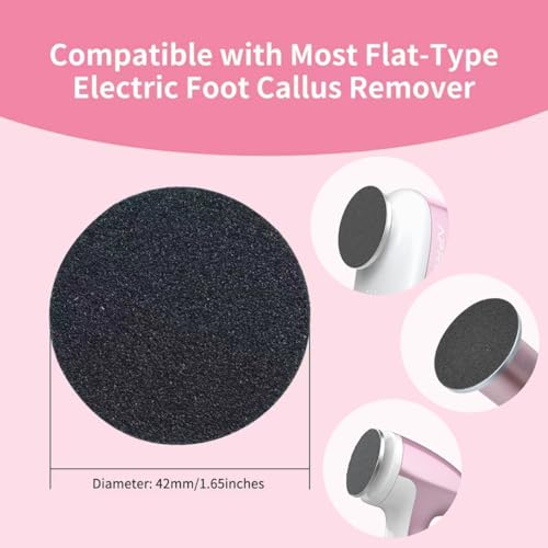 120Pcs 180-Grit Replacement Sandpaper Pads for Electric Foot Callus Remover