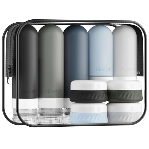 Quatish 15 Pack Travel Bottles TSA Approved Leak Proof