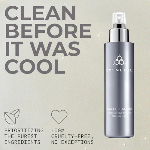 COSMEDIX Benefit Balance Toner ? Ultra-Nourishing & Hydrating Facial Mist for Fine Lines, Wrinkles & Dull Skin ? Deep Cleansing Facial Care for Moisturized, Radiant Glow ? 150 ml / 5 fl oz