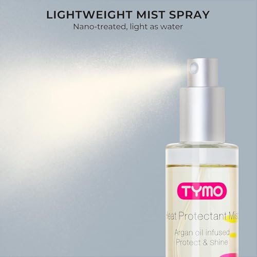 TYMO Heat Protectant Spray with Argan Oil - 450°F Protection