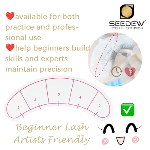 420 Lash Mapping Stickers - 5-Point Extension Practice Positioning