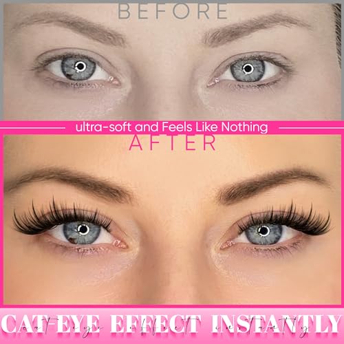 Cat Eye Lash Clusters Manga Eyelash Clusters Wispy individuals Fox Eye Lash Extension CD-Curly Cluster Eyelash Extensions Spiky Lash Cluster by Newcally
