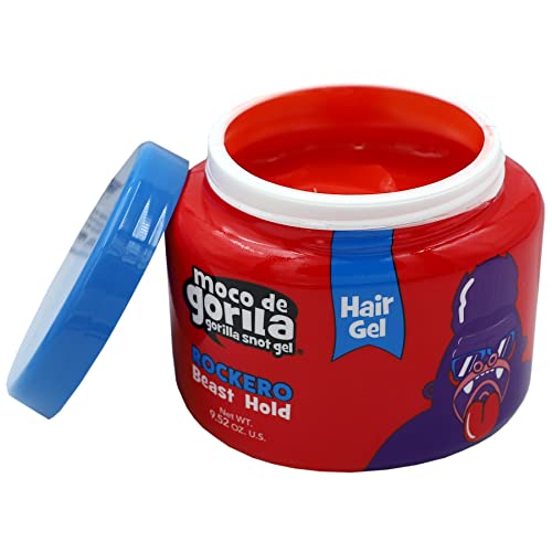 Moco de Gorila Rockero, Hair Styling Gel, Gives your Hairstyle a Long-Lasting Effect, Reactivate with Water, High Fixation, 3-Pack of 9.52 Oz Each, 3 Jars