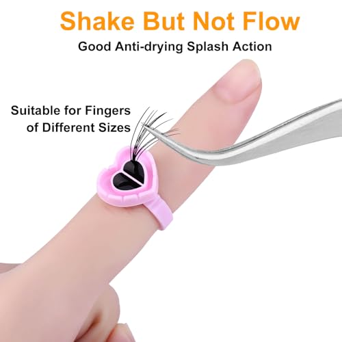 400PCS Glue Cups & Rings for Eyelash Extensions