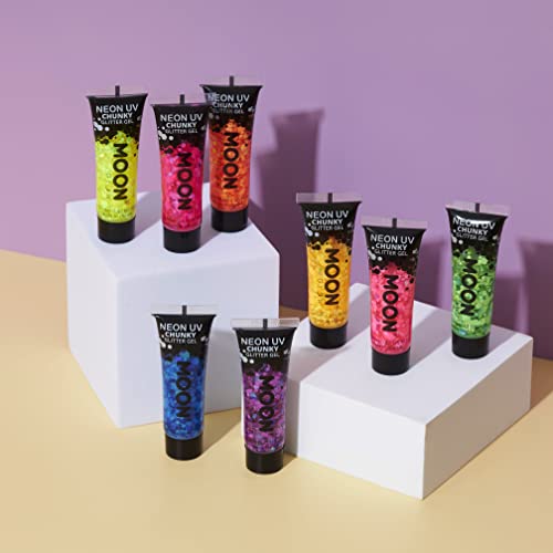 Moon Glow Neon UV Chunky Glitter Gel 12ml