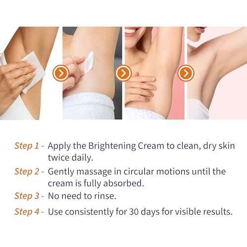 Skin Lightening Cream, Underarm, Knees, Elbows, Inner Thigh, Bikini Areas, Skin Bleaching Cream with premium ingredients (50ml, 1.69 fl oz)