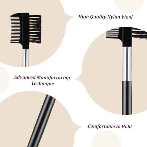 10Pcs Eyebrow Brush Comb, Eyelash Makeup Brush, Eye Brow Eyelash Brush Comb, Makeup Tool for Eyelashes Extension£¬ Lash Seperating Combs, Eye Makeup Brush