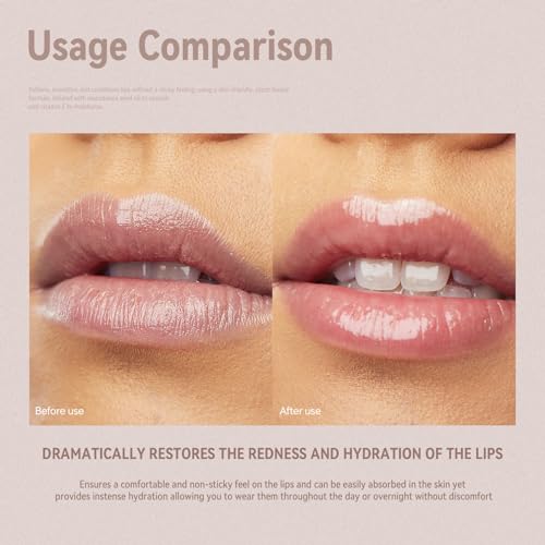 Moisturizing Overnight Lip Mask Vitamin E Lip Butter Repair Sleeping Lip Balm For Hydrated, Full Looking & Irresistible Lips(0.2 Fl Oz),Cherry