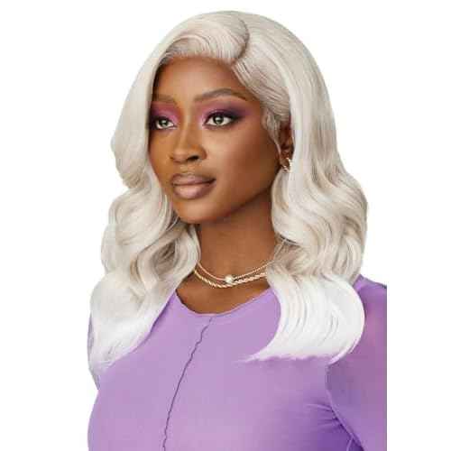 Outre Lace Front Wig - Perfect Hair Line 13X4 - Swoop Series - Swoop 4 (DRFF AMBER SUNSET)