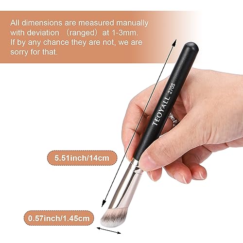 TEOYALL 270S Angled Concealer Brush | Soft Synthetic
