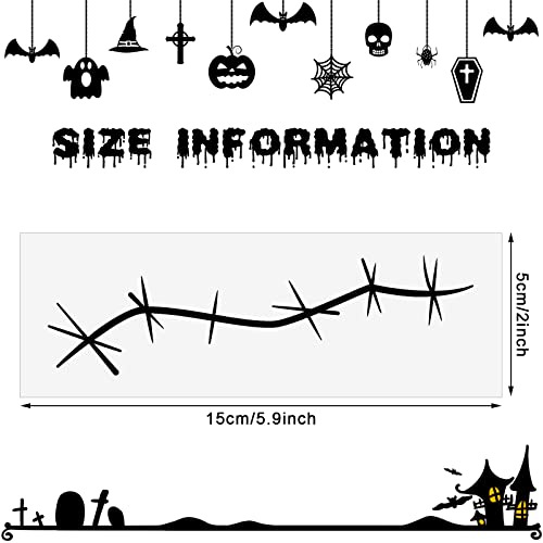 Nosiny 48 Sheets Halloween Stitches Tattoo Stickers Fake Scars Temporary Tattoos Horror Cosplay Accessories for Adult Kids Girls Gifts Halloween Party Decor