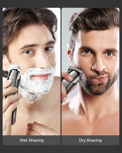 Brightup Beard Trimmer for Men - 6-in-1 Cordless Electric Razor